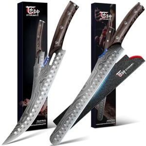 SYOKAMI Breaking Knife 10.5 Inch+Multifunction Carving Knife 12 Inch