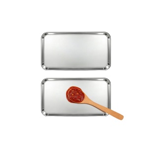 2 Pack Spoon Rest for Stove Top Kitchen Counter Stainless Steel Spoon Rest Coffee Spoon Holder Ladle Cooking Spatula Rest Heat-Resistant Drip Tray Dishwasher Safe Home Cooks Gifts 7.08in. x3.93in.