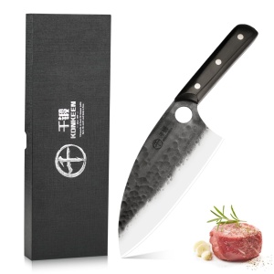 Cleaver Knife – X50Cr15MoV Steel Cooking Butcher Knife for Meat & Vegetables Chopping, 7 Inch Kitchen Knife, Kitchen Gift for Men & Women