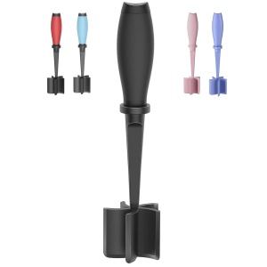 Meat Chopper, 5 Curve Blades Ground Beef Masher, Heat Resistant Meat Masher Tool for Hamburger Meat, Ground Beef, Turkey and More, Nylon Hamburger Chopper Utensil Non-scratch Utensils