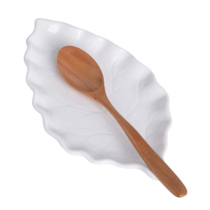 Ceramic Spoon Rest for Stove Top, 8 x 4.8 Inch Large Spoon Holder for Cooking Utensils, Spatula & Coffee Spoons,Farmhouse Kitchen Décor (White)
