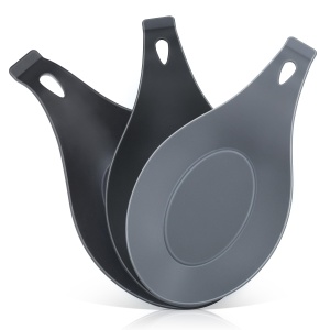 Spoon Rest for Stove Top, 3 Pack Small Silicone Spoon Holder for Kitchen Counter, Coffee Spoon Rest, Heat Resistant Cooking Spoon Holder Perfect Kitchen Gadgets