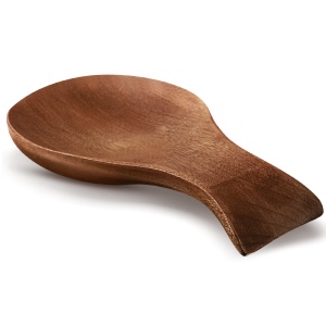 Patelai Acacia Wood Spoon Rest for Stove Top Bamboo Holder for Spatula Rest for Kitchen, Counter Spoon Holder for Countertop, Modern and Rustic for Farmhouse as Dining Table Decoration(Brown)