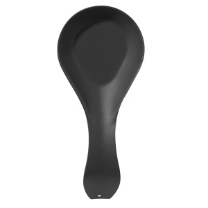 OGGI Stainless Steel Spoon Rest- Long Handle Holds Kitchen Utensils in Place, Great Spoon Rest for Counter, Stove Top, or Coffee Station; Kitchen Accessories, Utensil Rest, Black