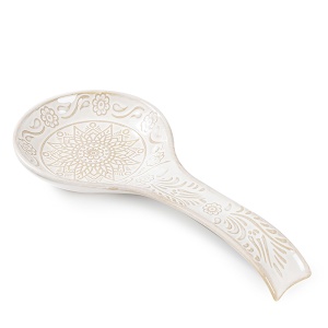 Ceramic Spoon Rest, 9 Inches Large Spoon Holder