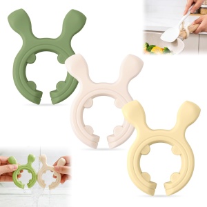 3PCS Multifunction Silicone Pot Handle Spatula Rack, Non-Slip Spoon Holder Stove Organizer Kitchen Gadget, Steam Releaser, Utensil Anti Scalding Pot Clip for Cooking Accessories
