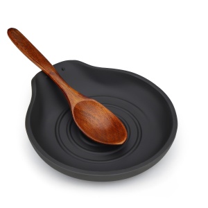 1 Pack Spoon Rest for Stove Top Silicone, 6.1" Large Stove Spoon Holder for Spatula, Tongs or Spoon, Kitchen Counter Decor