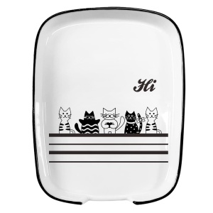 CAT Spoon Rest for Stove Top,Christmas Ceramic Utensil Holder for Modern Farmhouse Kitchen Décor, 2026 Holiday Affordable Christmas Gifts,Housewarming Gift
