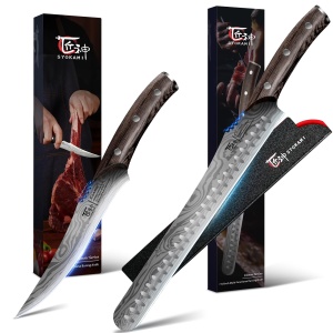 SYOKAMI Multifunction Carving Knife 12 Inch+Boning Knife 6.7 Inch