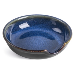 Ceramic Spoon Rest for Stove Top, Spoon Holder for Kitchen Counter, Coffee Spoon Holder, Heat-Resistant Cooking Utensil Rest for Spoons Ladles Spatula (Blue)